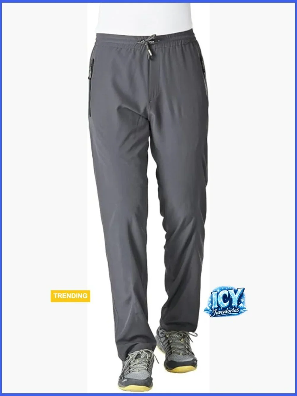 Lightweight Quick Dry Sweatpants with Zippered Pockets for Active Wear